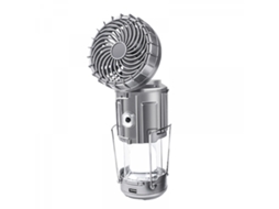 Ventilador Com Lanterna Led Solar Para Camping