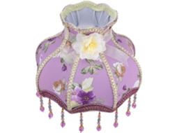 Tecido Com Estampa Floral Em Estilo Princesa Francesa Para Luminária De Mesa E De Chão, Design Romântico.