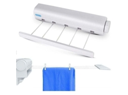 Varal Retrátil Lurelia, Automático, Extensível, Telescópico, De Parede, Para Interior E Exterior, Para Varanda, 2 M