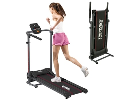 Esteira Dobrável Slimfold Pro 12 Km/H 4 Níveis de Inclinação 3 Programas Tela Lcd Esteira GYMFORM