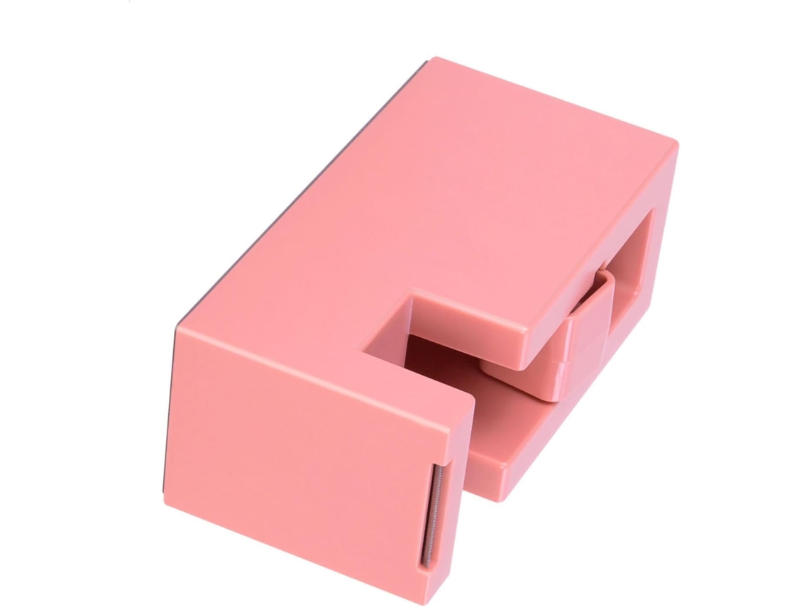Dispensador genérico de fita adesiva para mesa, cortador de fita em resina ABS com design modular, tamanho compacto, 3 núcleos.
