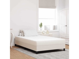 Vidaxl Colchão de Cama com Colchão Creme 120 X 200 Cm Tecido