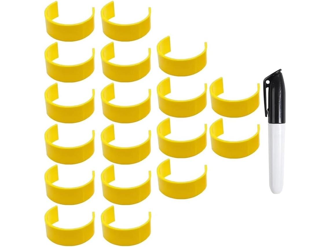 Clips para Frascos de Comprimidos, Etiquetas para Medicamentos para Fácil Identificação de Remédios. SFUSHOS