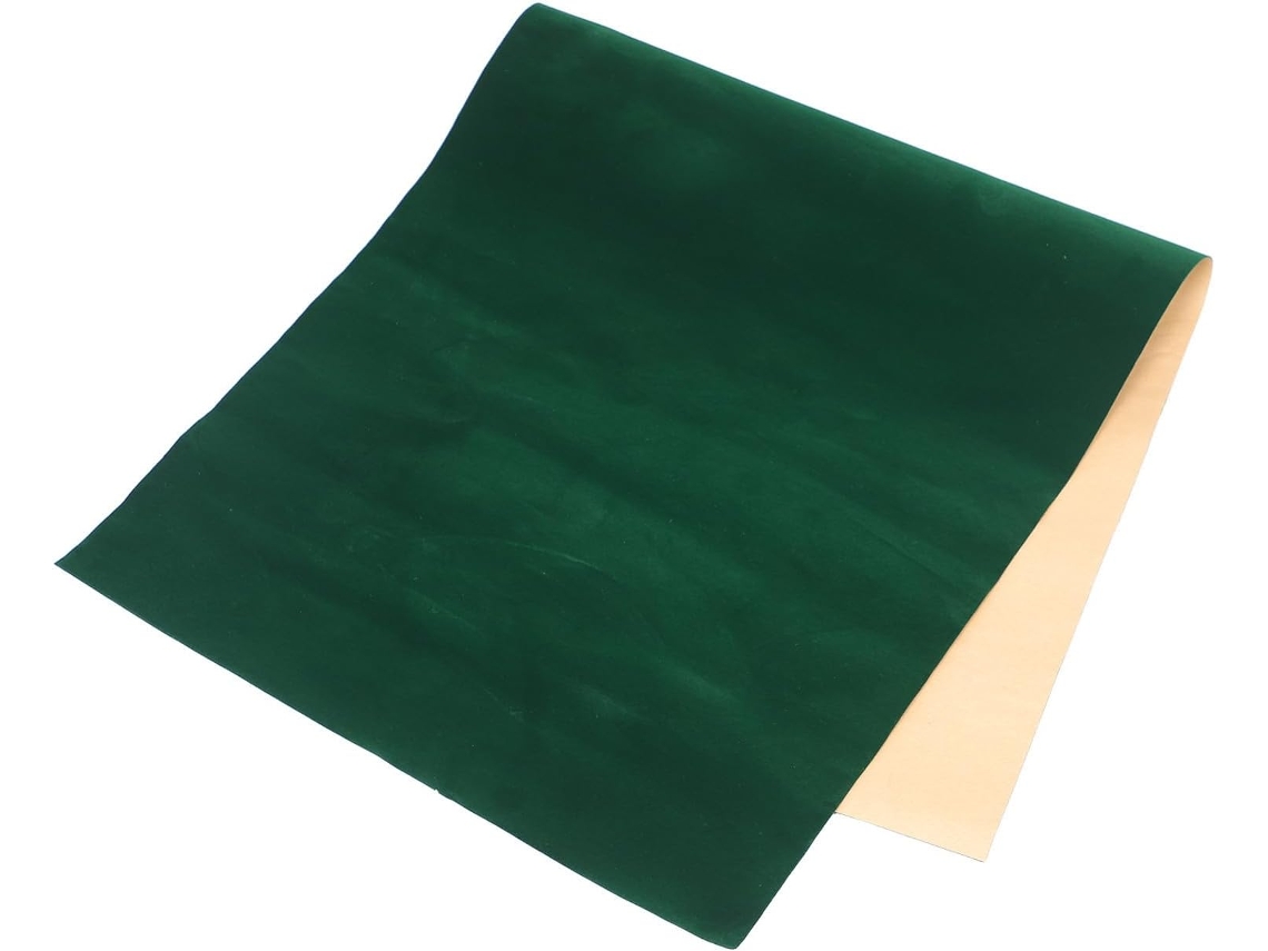 Folhas De Veludo Autoadesivas Verdes Para Caixas De Joias