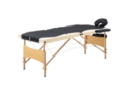 Massage Table, Massage Tables Vidaxl Preto Madeira