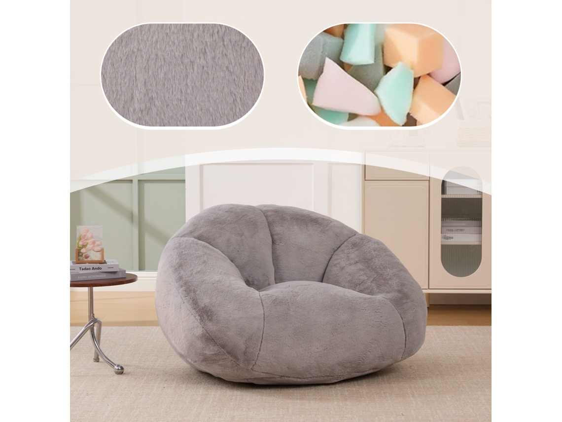Plush Bean Bag Chair Soft Non slip Floor Sofa Chair
