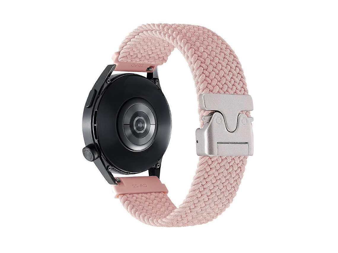 Pulseira De Relógio Trançada Em Nylon Com Botão De Pressão
