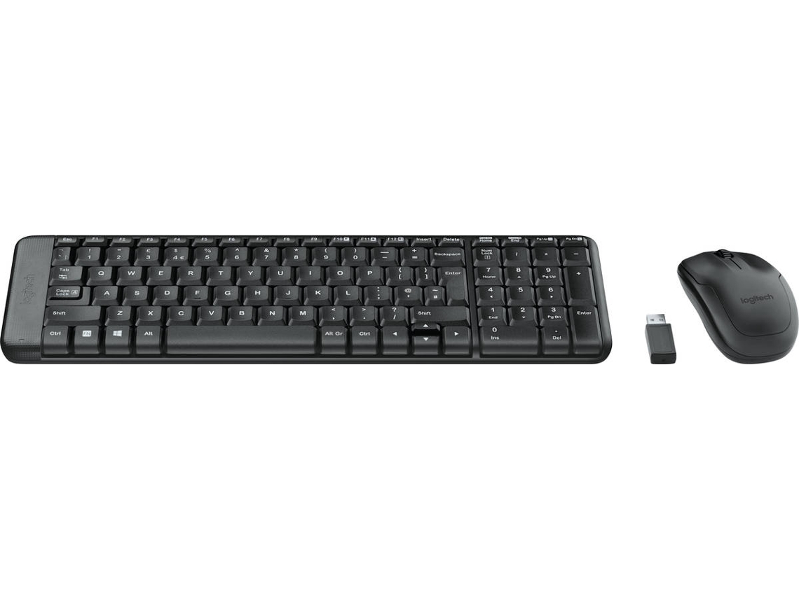 Teclado LOGITECH MK220 (Wireless - Layout Grego - Teclado Numérico)