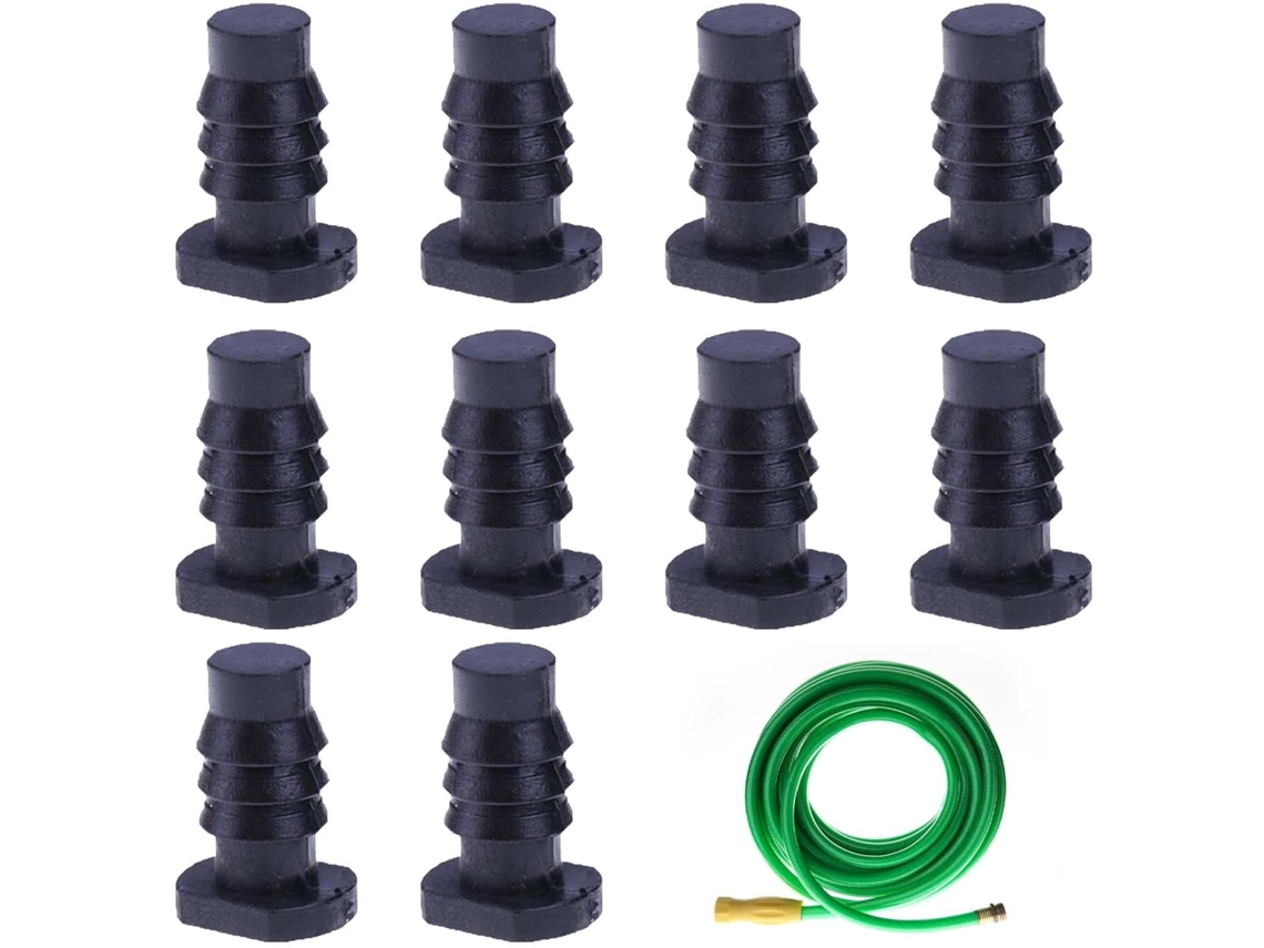 Conjunto De 10 Tampas Conexão Para Mangueira Jardim