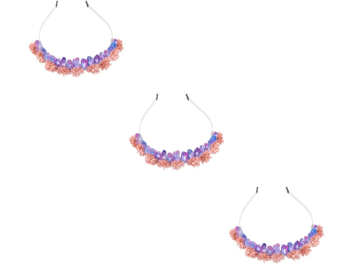 Conjunto De Coroa Natural De 3 Peças Para Casamentos, Tiara Elegante Para Festas E Eventos Especiais, Acessório