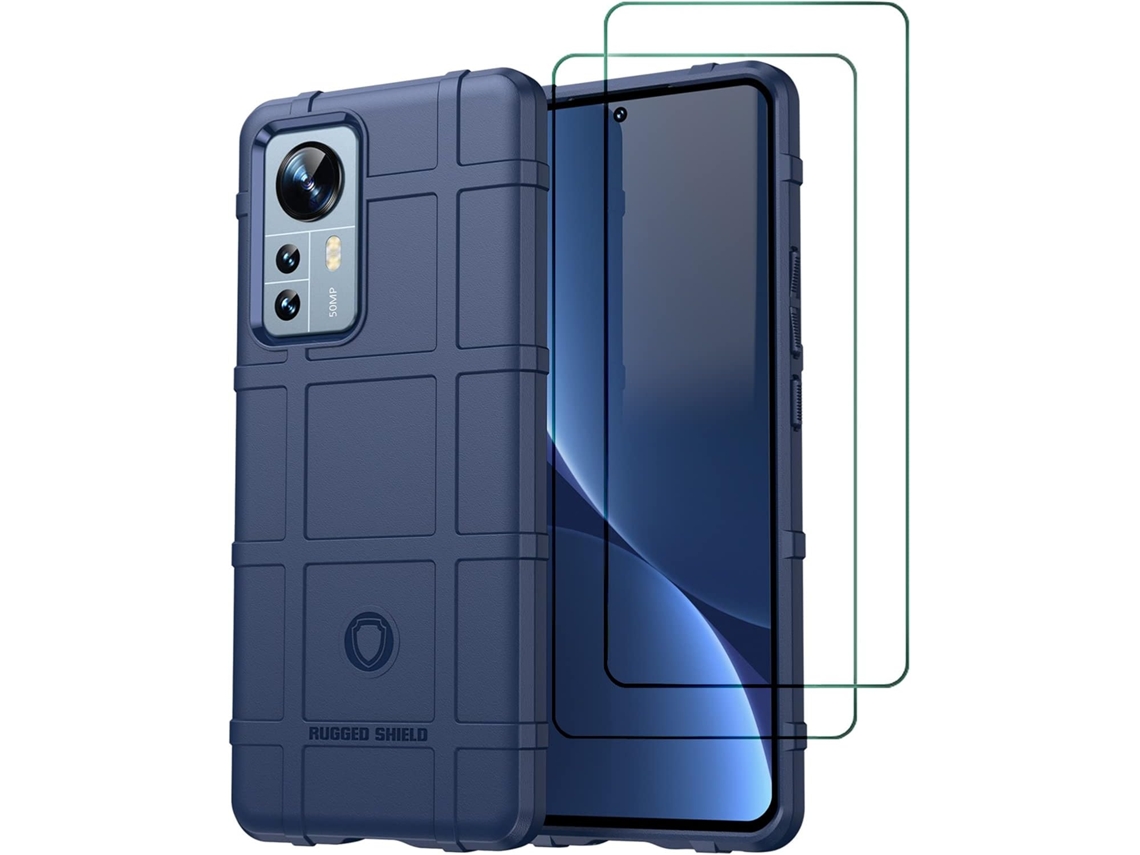 Capa Mi Antiderrapante Fibra Vidros Para Xiaomi Xiaomi 12/12x 5g/12s Hongwe. Carbono Anti-choque