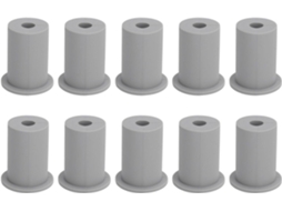 Kit De Roteamento Cabos Premium Com Ilhós Silicone Para Proteção E