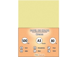 Papel 80Gr A3 Creme 500 Folhas