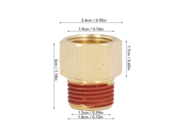 Laxiscreed Conector De Cano De Latão 1/2 Polegadas Conexão À Prova De Vazamentos