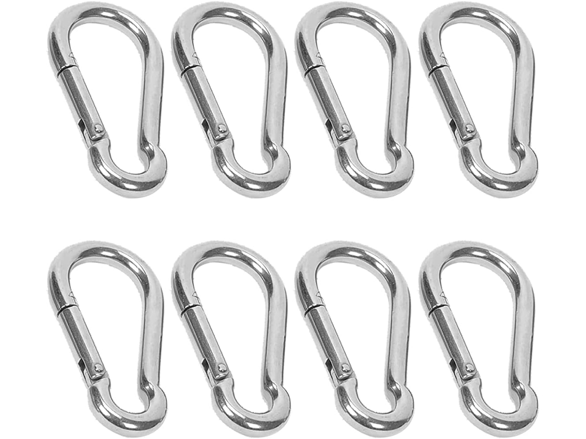 Conector Externo Versátil, Clipe De Aço Inoxidável De Grau Marítimo 316 Carabiner, Ganchos De Pressão Pesada Para Uso Para Uso Em Aventuras Ao Ar Livr