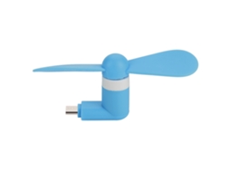 Mini Ventilador Usb Portátil Ultrasilencioso Con Conexión Micro Usb para Smartphones Android, Azul