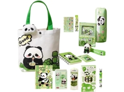 Estojo Escolar Para Meninas, Modelo Panda, Com Marcador De Páginas Magnético E Chaveiro | Bolsa De Gokoco