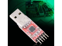 Módulo adaptador conversor de porta serial USB para TTL com jumper de cabo e downloader STC