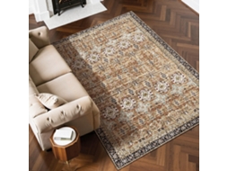 Tapete Macio Vevor 1,8 X 2,7 M Antiderrapante E Resistente A Rasgos, Castanho