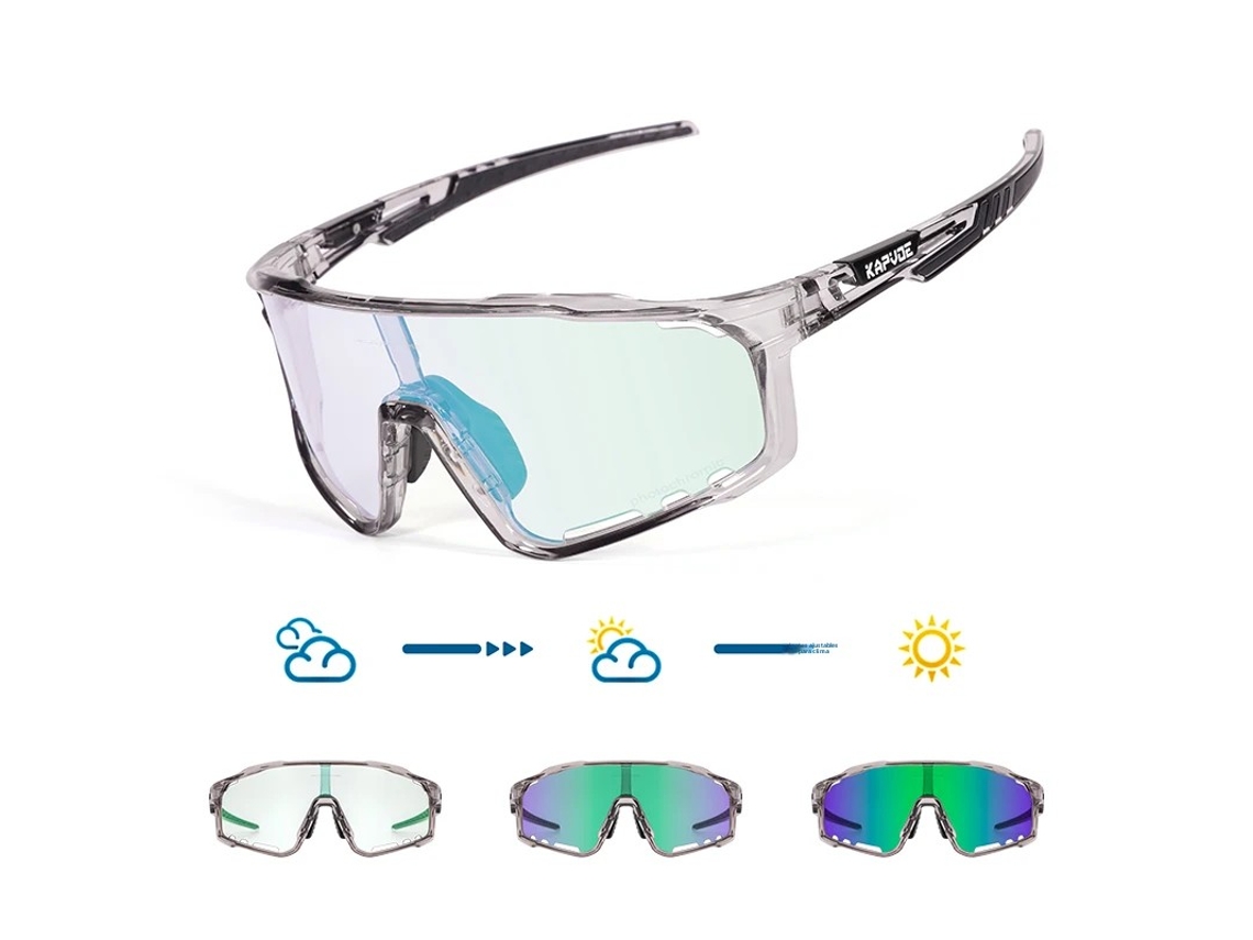Óculos de Ciclismo Fotocromáticos Uv400 Verde MDUG