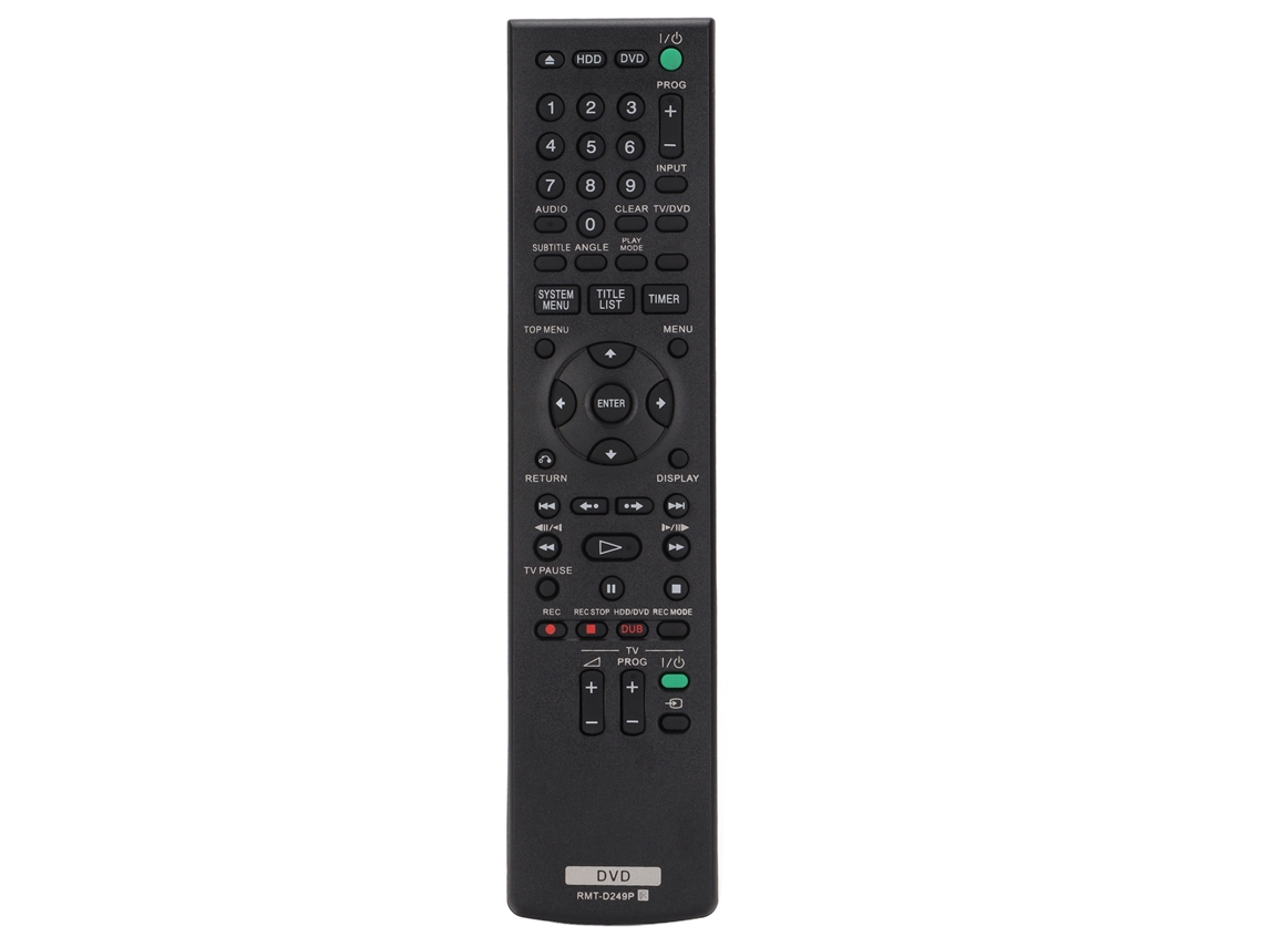 Controle remoto Mali substituto para gravador DVD RDR AT100, AT200, HX680, HX780, HX980