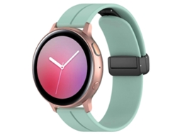 Pulseira De Relógio Universal De Silicone Com Fivela Dobrável Preta E Encaixe Plano.