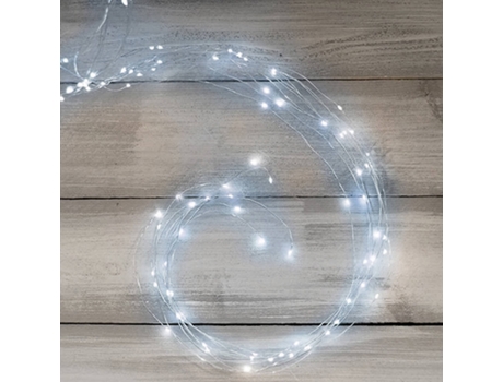 Luzes de Natal  Microled Branco (Metal - 150 cm)