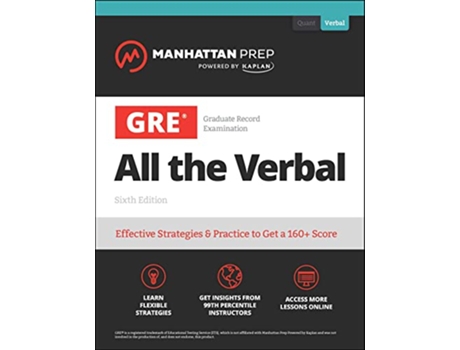 Livro GRE All the Verbal de Manhattan Prep (Inglês)