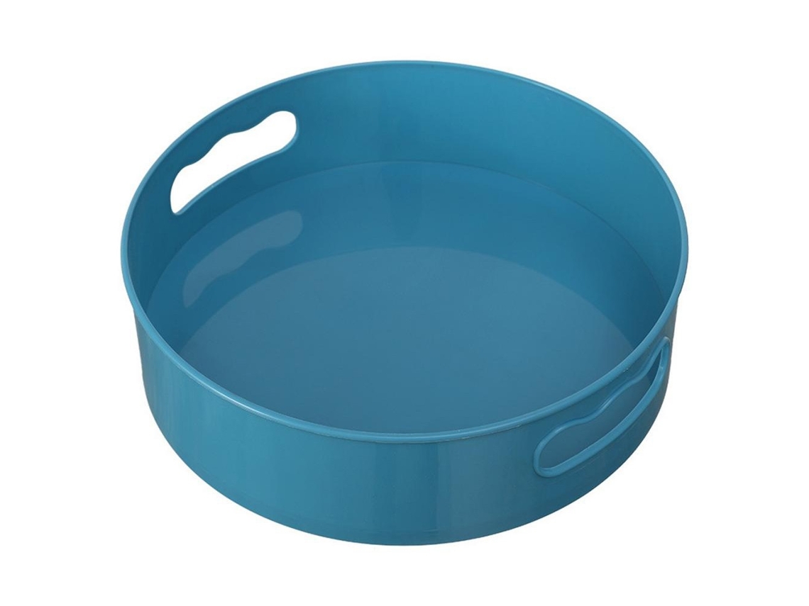Organizador Giratório Antiderrapante Para Temperos, Azul, Prateleira De Armazenamento Cozinha, Multifuncional
