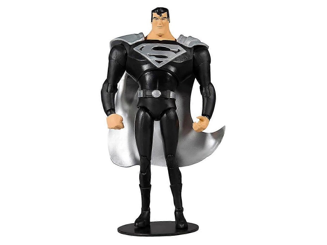 Figura De Vinil Pop, Superman Com Traje Preto, 7 Polegadas, Colecionável