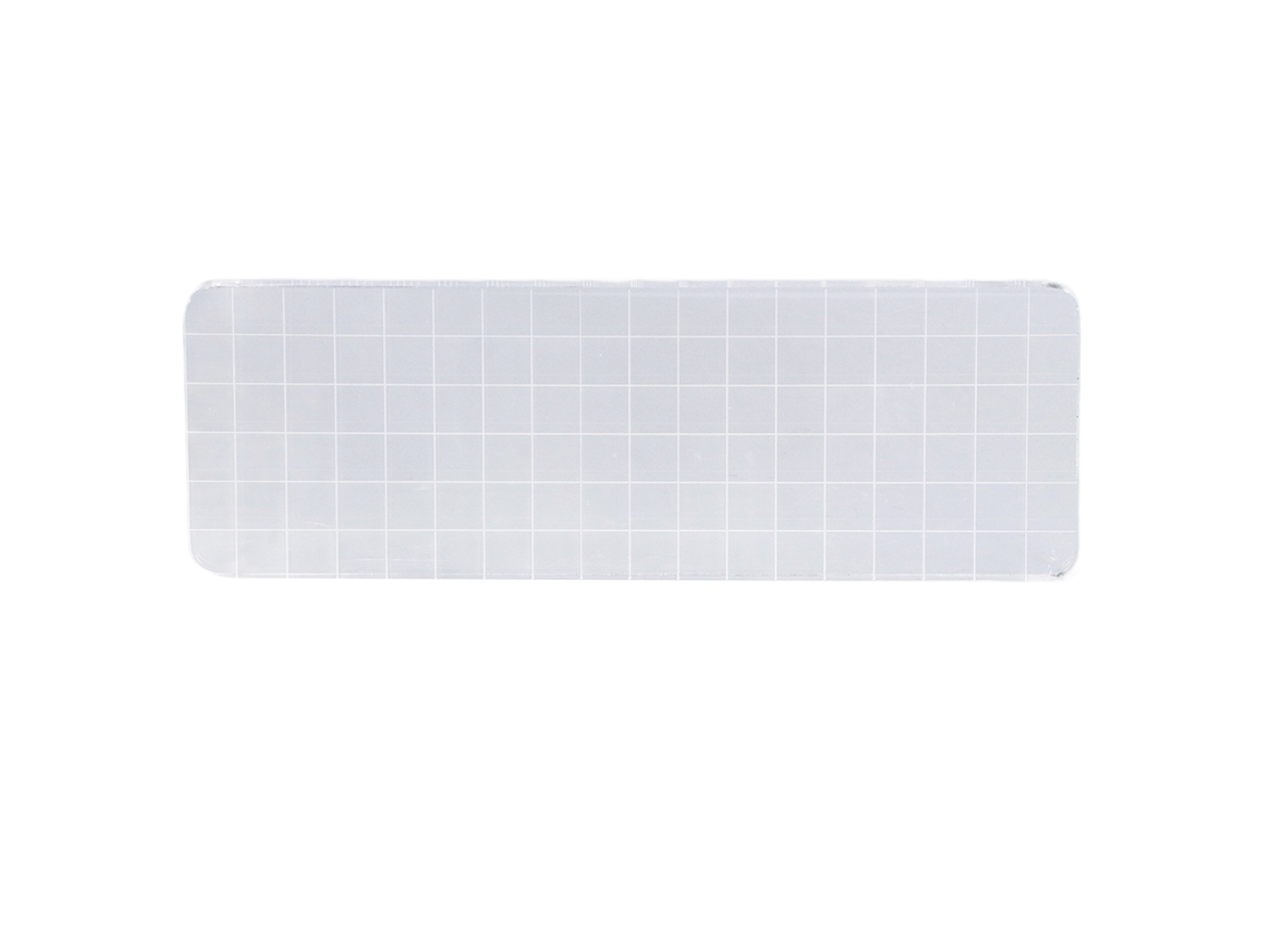 Bloque De Acrílico 6x18cm Com Cantos Arredondados, Selos Transparentes Reutilizáveis Para Scrapbooking E Cartões