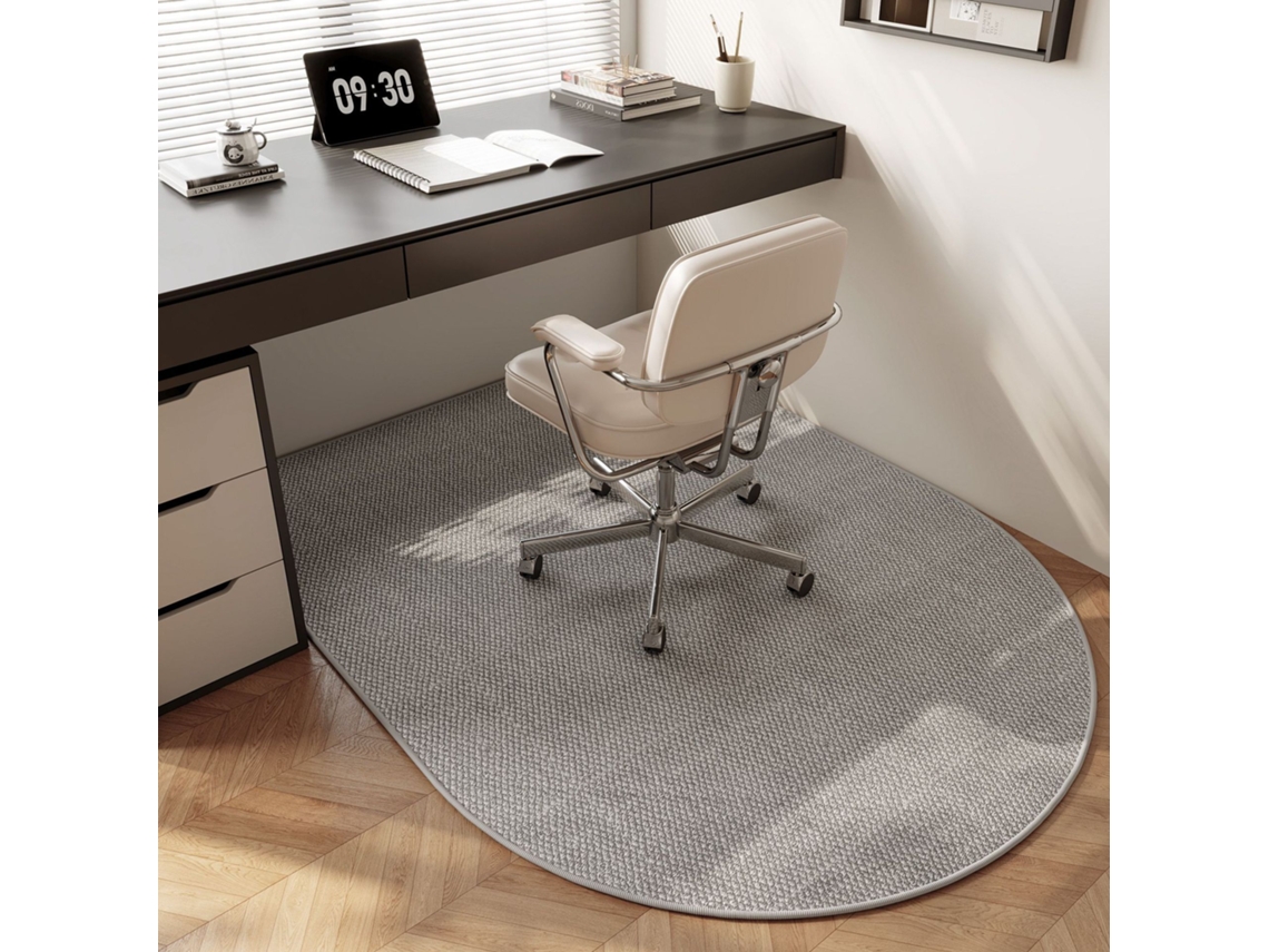 Tapete Protetor Para Cadeiras, Tapete Antiderrapante E Resistente Ao Desgaste (cinza - 120 X 140 Cm) Cuich
