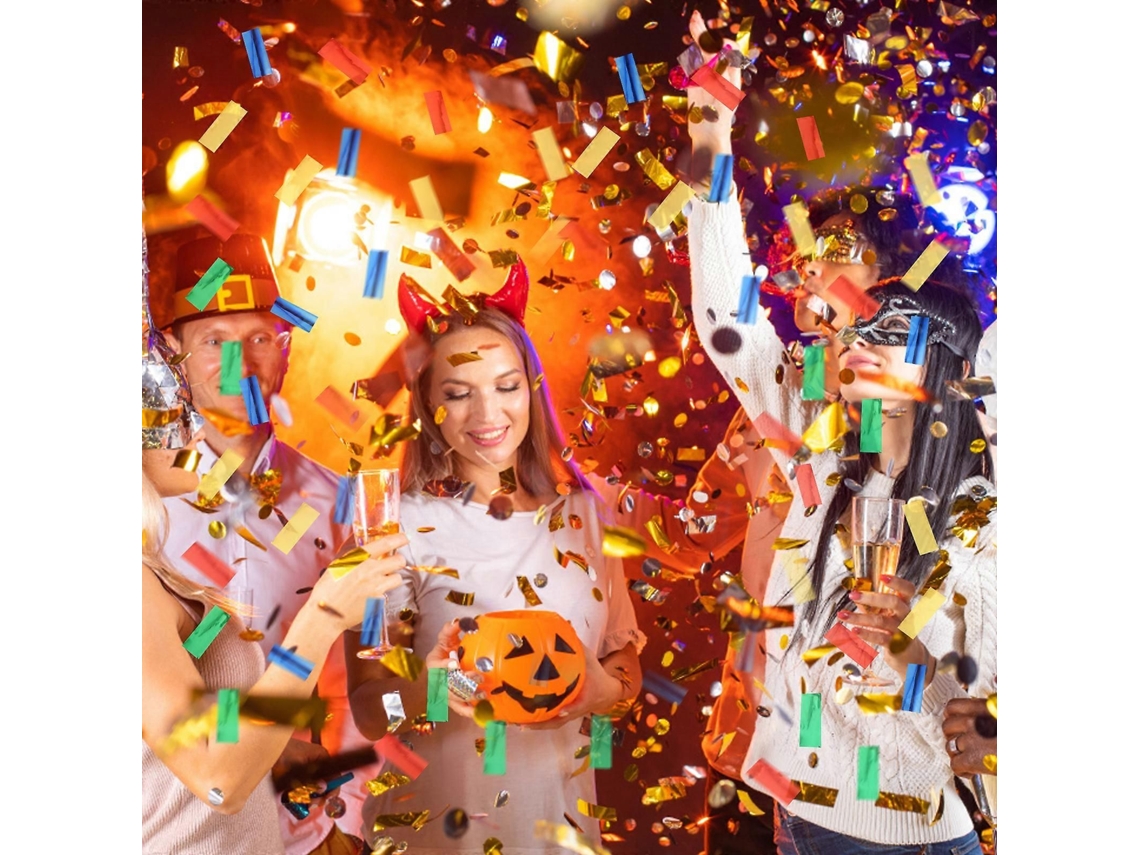 Conjunto De Confetes Coloridos Para Festas E Eventos