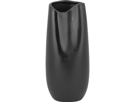 Vaso Decorativo Derbe (Preto - Cerâmica - 12x12x32 cm)