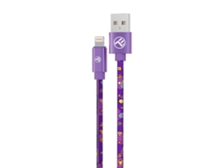 TELLUR Graffiti Data Cable Usb To Lightning 3A 1M Roxo