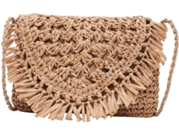 Bolsa De Palha Com Alça De Ombro, Bolsa De Tecido Trançado Original Para Mulheres, Bolsa Prática.