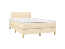 Box Spring Bed, Box Spring Beds Vidaxl Creme Tecido (120 X 190 Cm)