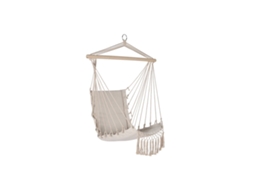 Cadeira de jardim suspensa Home Esprit, branco natural, 90 x 50 x 130 cm