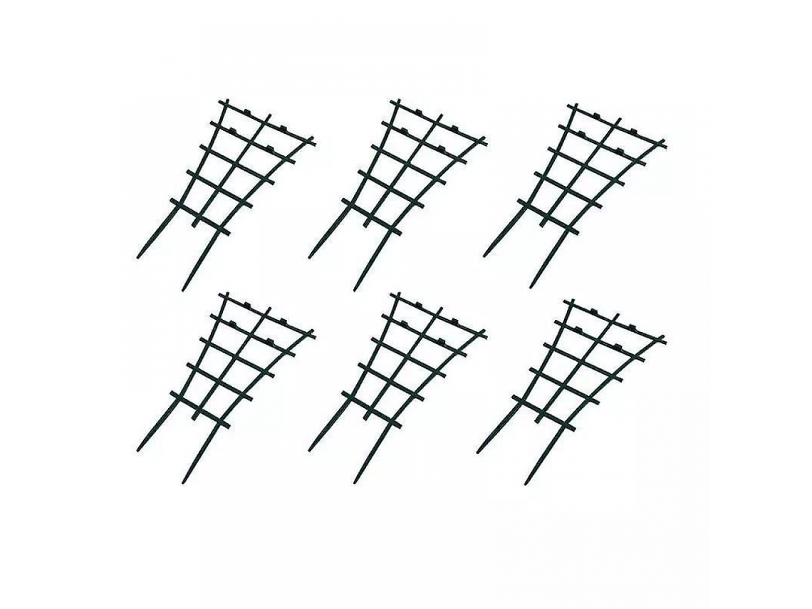 Conjunto de 6 Vasos de Plástico Resistentes com Suportes Empilháveis ​​para Trepadeiras, Ideais para Jardim, Pátio e Outros Ambientes. AQUAFORGE