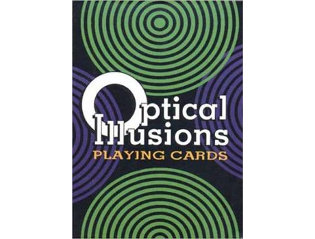 Livro optical illusions playing cards de u.s. games ltd. (inglês)