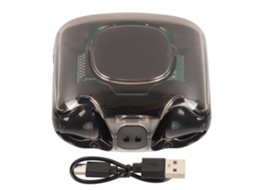 Aetheria fones de Ouvido Tradutor Multifuncional Bluetooth 5.3 144 Idiomas Tradução em Tempo Real Preto