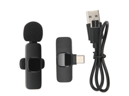 Micrófono Lavalier Inalámbrico Compacto Para Grabación De Vídeo Y Teléfono