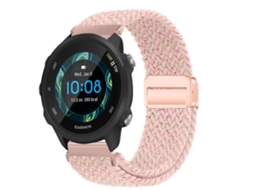 Pulseira magnética de nylon para Huawei Watch 5, Samsung Galaxy Watch 7, Xiaomi S4, Garmin rosa
