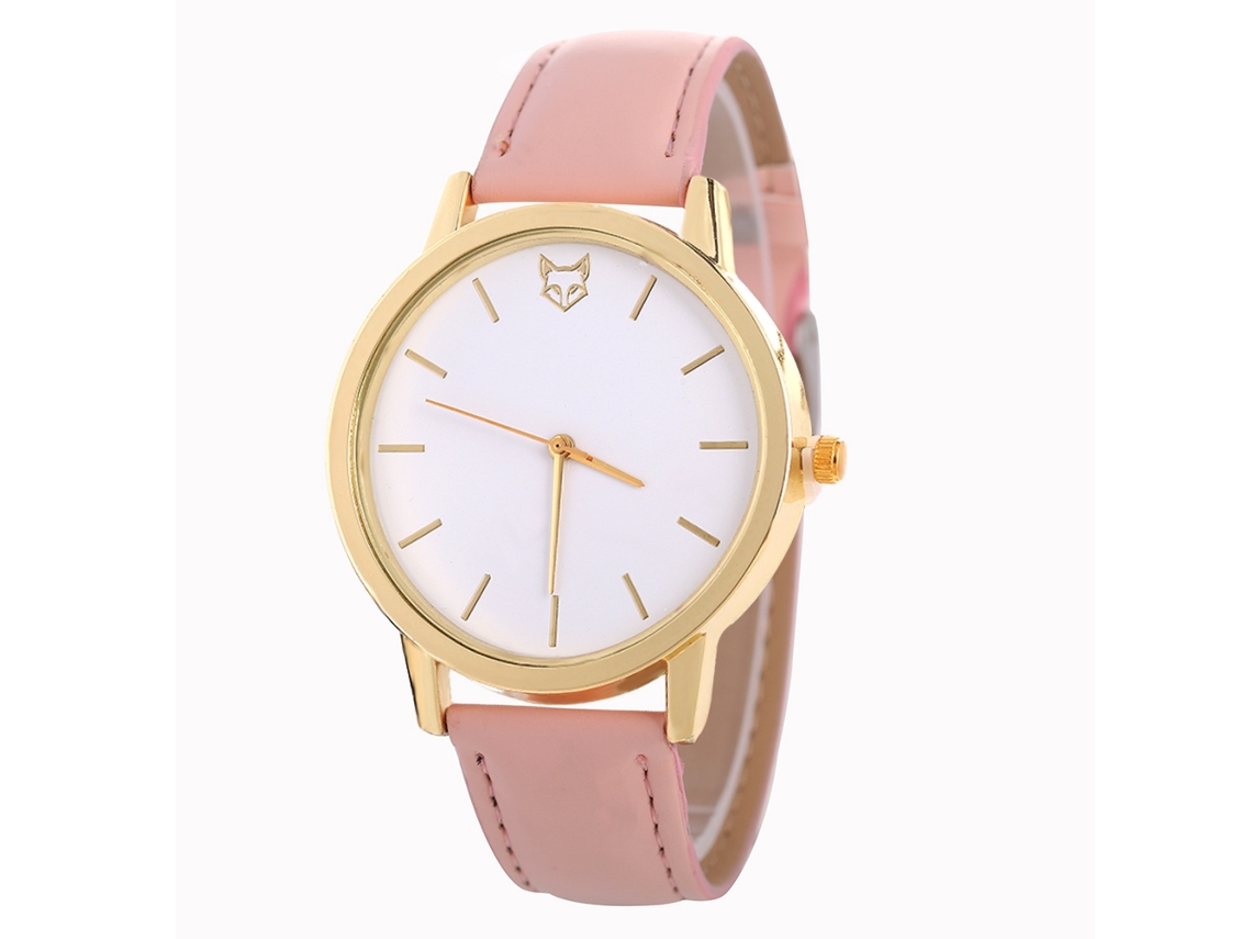 Reloj De Pulsera De Cuero Pu Moda Zhoulianfa Para Mujer Casual De Cuarzo (rosa)