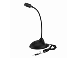 Aetheria microfone de Mesa com Pescoço de Cisne Flexível Estéreo para Karaokê Pequeno e Prático (preto)