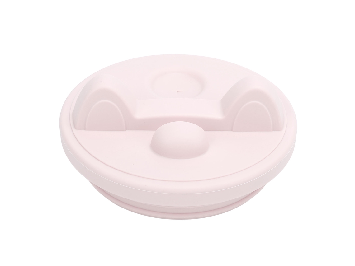 Tampa Silicone Antiderramamento 40oz Rosa Claro