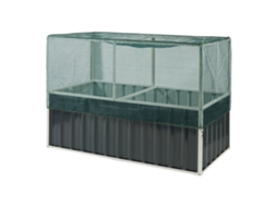 Horta urbana alta Alblasserdam com rede de aço 174x90x118 cm - Antracite [EN.CASA]