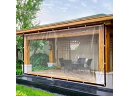 Transparent Plastic Tarpaulin With Reinforced Buttonholes, Waterproof And Protective Tarpaulin For Camping Tents, Car