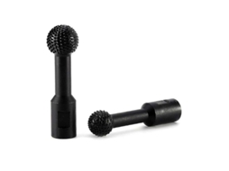 2pcs Cabeça de Lixamento de Bola de Madeira Burr Lixadeira para Polimento e Gravura Tipo 100