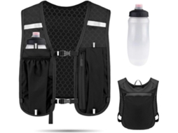 Colete Refletor para Corrida com Suporte para Garrafa 500 ml BRILVIBERA